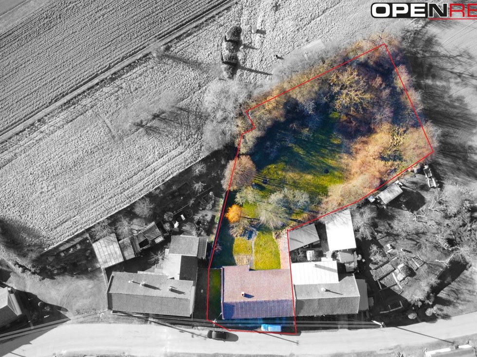 Prodej stavební parcely 1809 m², Stínava