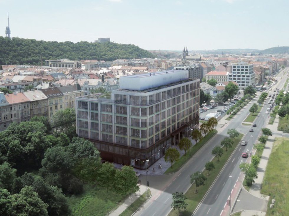 Pronájem kanceláře 763 m², Praha