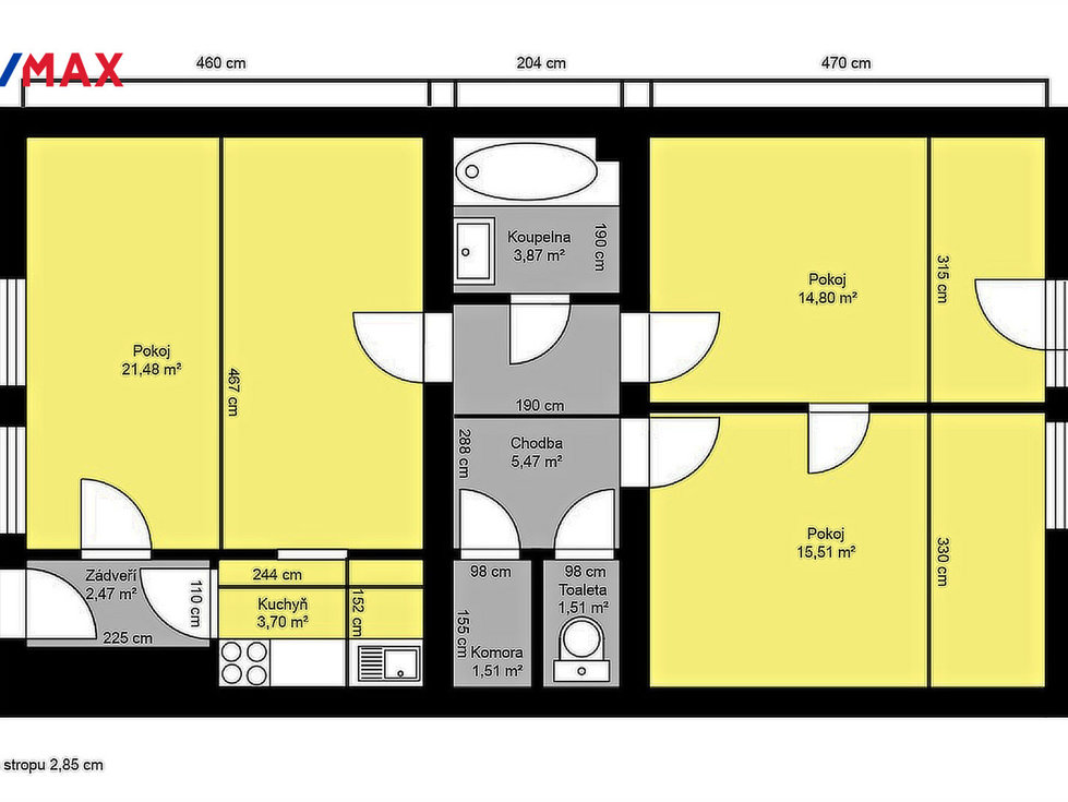 Prodej bytu 3+kk 70 m², Nymburk