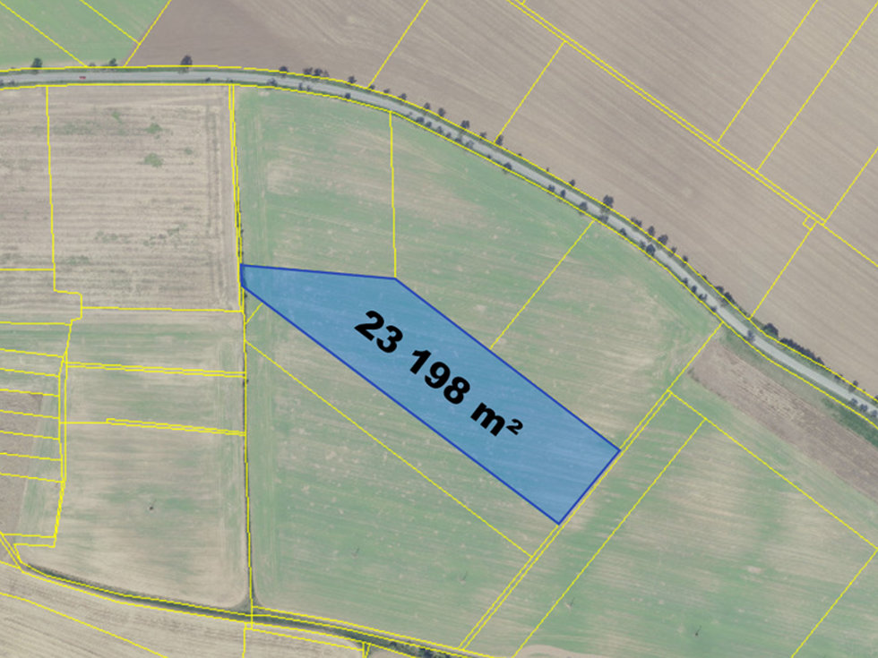 Prodej zemědělské půdy 23198 m², Libodřice