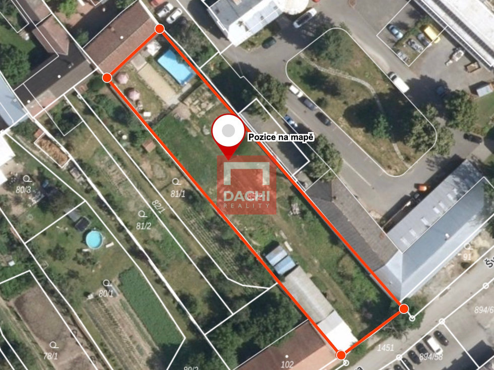 Prodej stavební parcely 2052 m², Olomouc