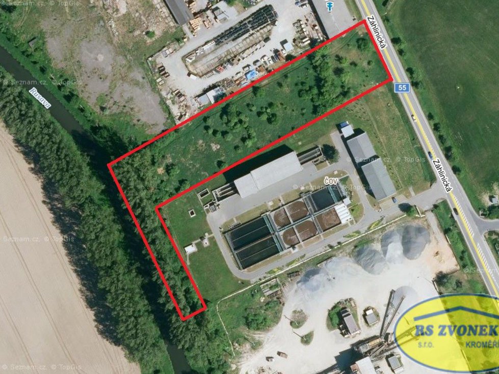 Prodej komerčního pozemku 7655 m², Hulín