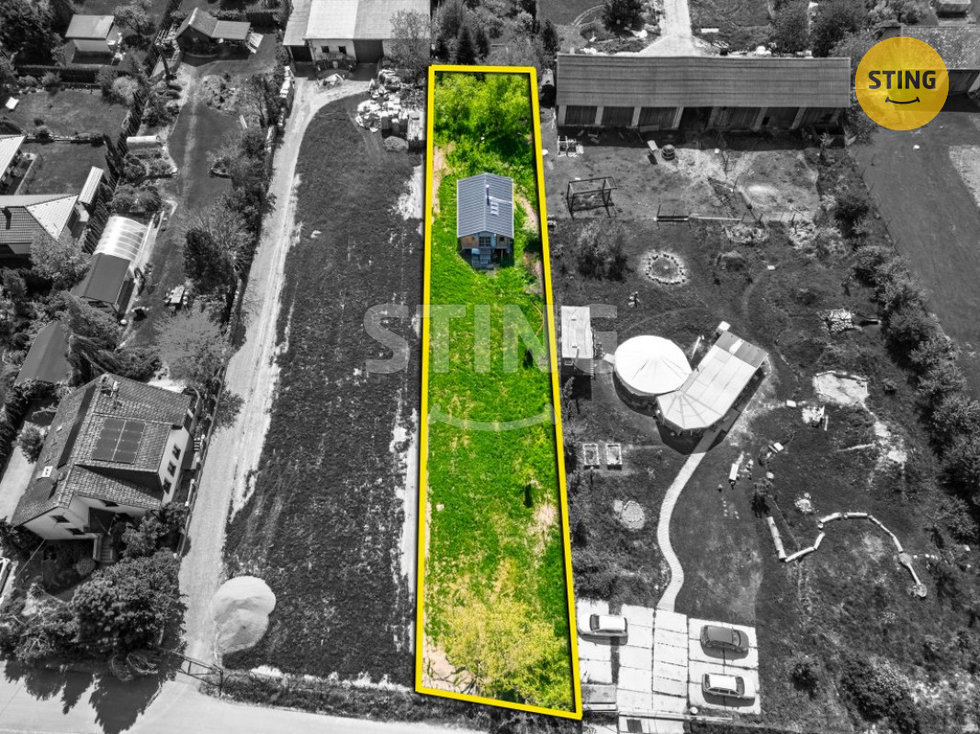 Prodej stavební parcely 1275 m², Raduň