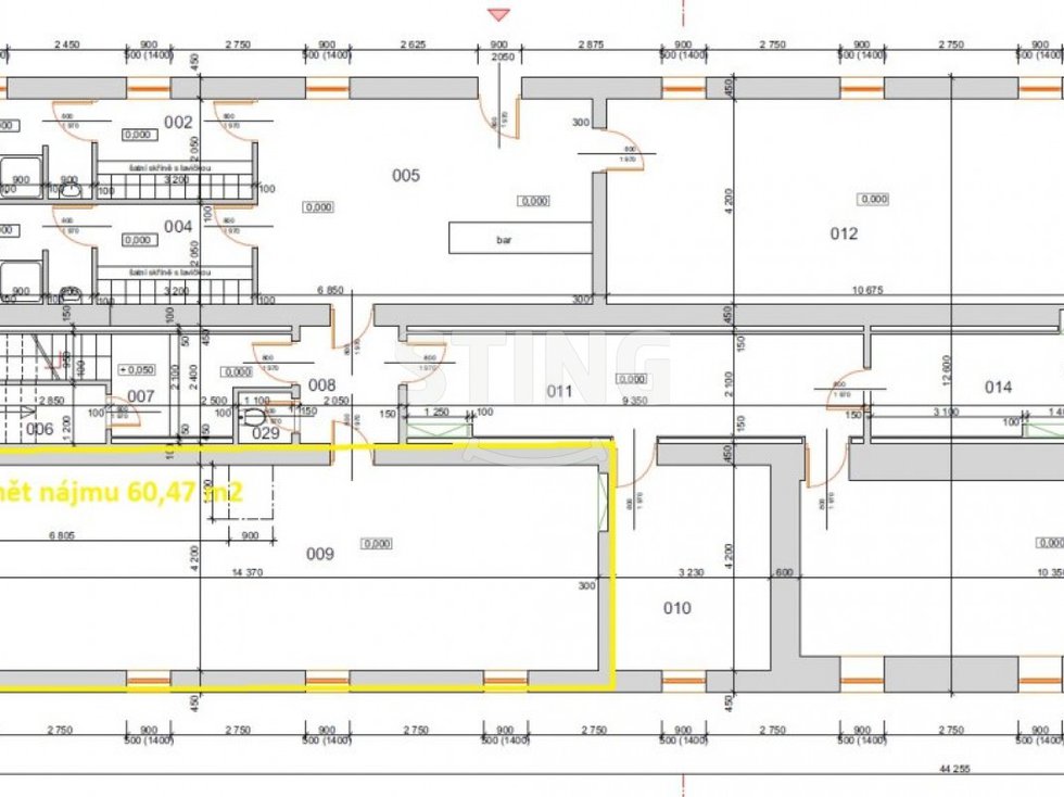 Pronájem obchodu 61 m², Havířov