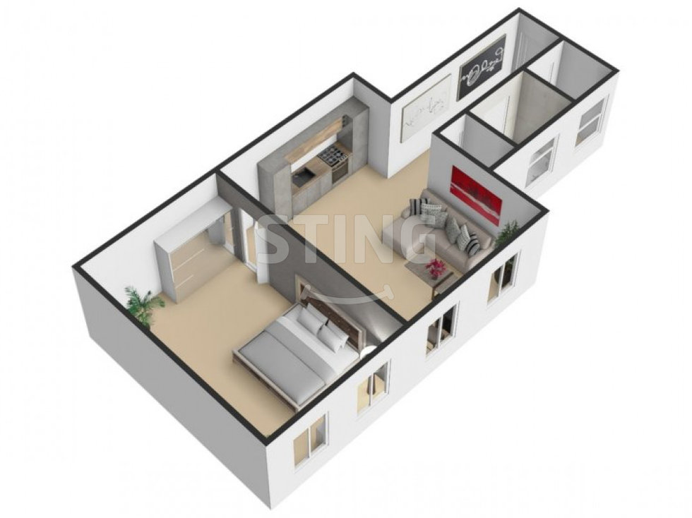 Pronájem bytu 2+kk 56 m², Přerov