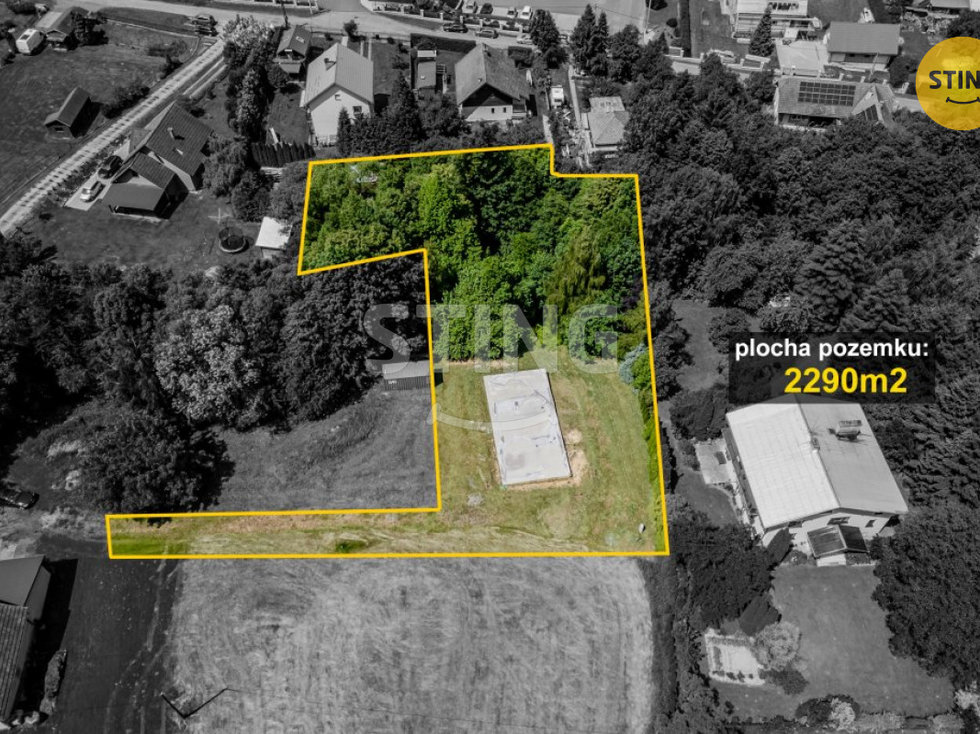 Prodej stavební parcely 2290 m², Hutisko-Solanec