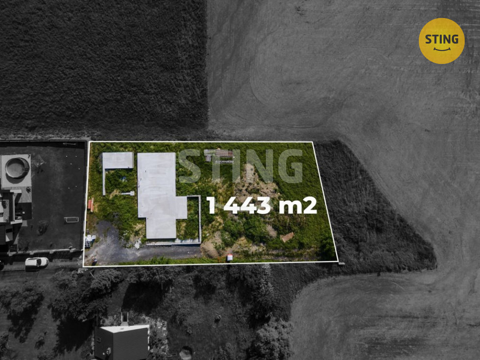 Prodej stavební parcely 1443 m², Staříč