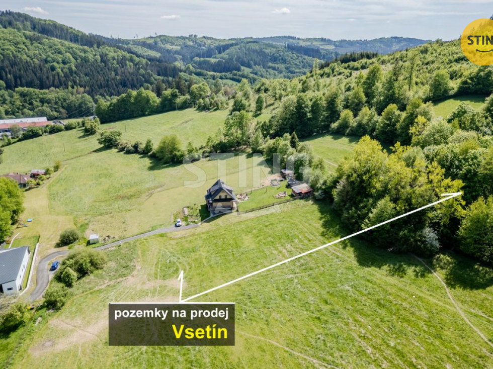 Prodej stavební parcely 5915 m², Vsetín