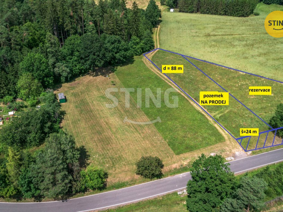 Prodej stavební parcely 2171 m², Hošťalovice