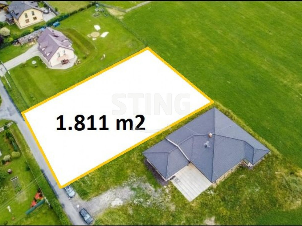 Prodej stavební parcely 1811 m², Horní Domaslavice