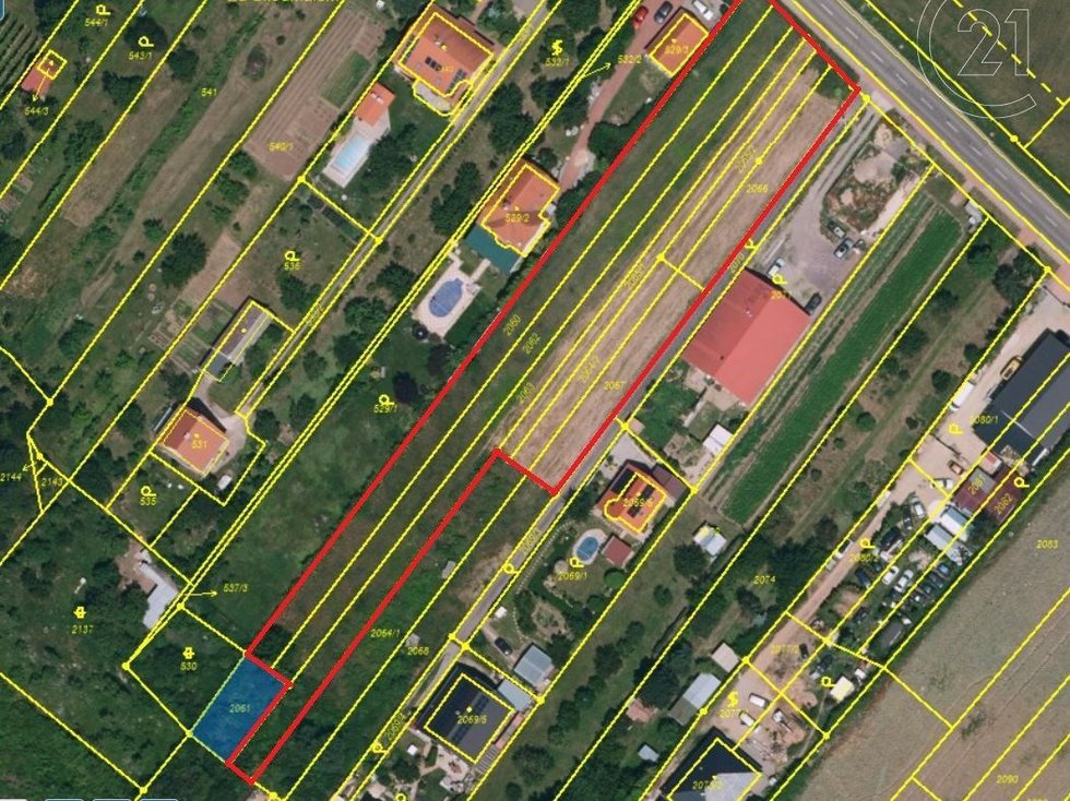 Prodej stavební parcely 3877 m², Dyje