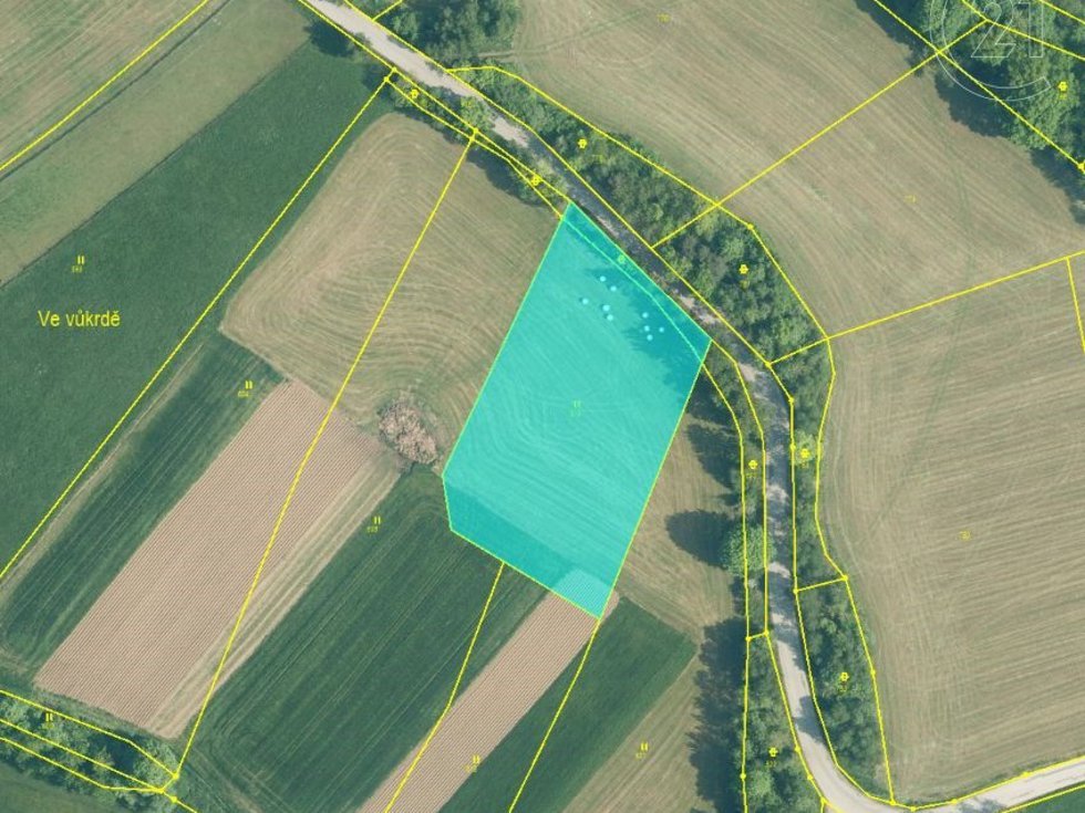 Prodej stavební parcely 4213 m², Žárovná