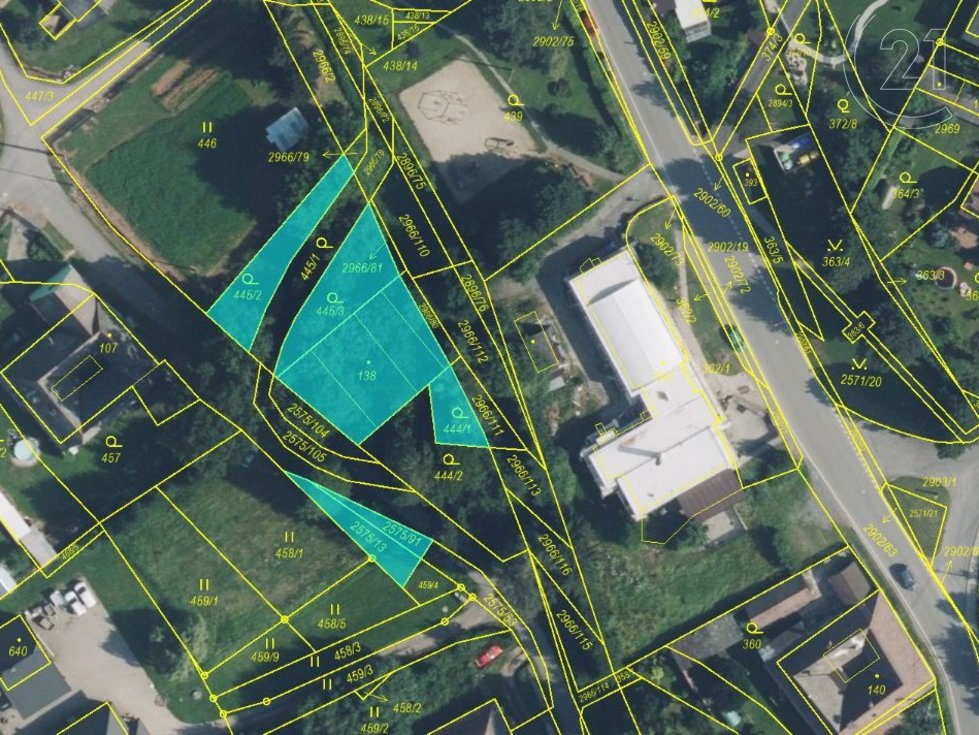 Prodej stavební parcely 972 m², Kunčina