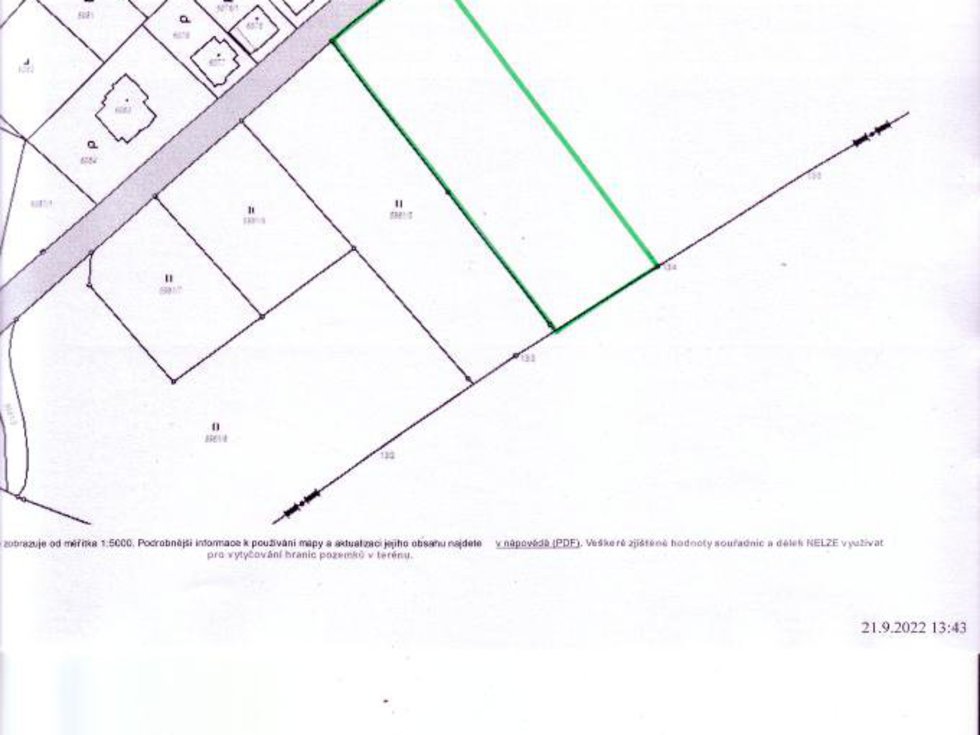 Prodej stavební parcely 3066 m², Varnsdorf