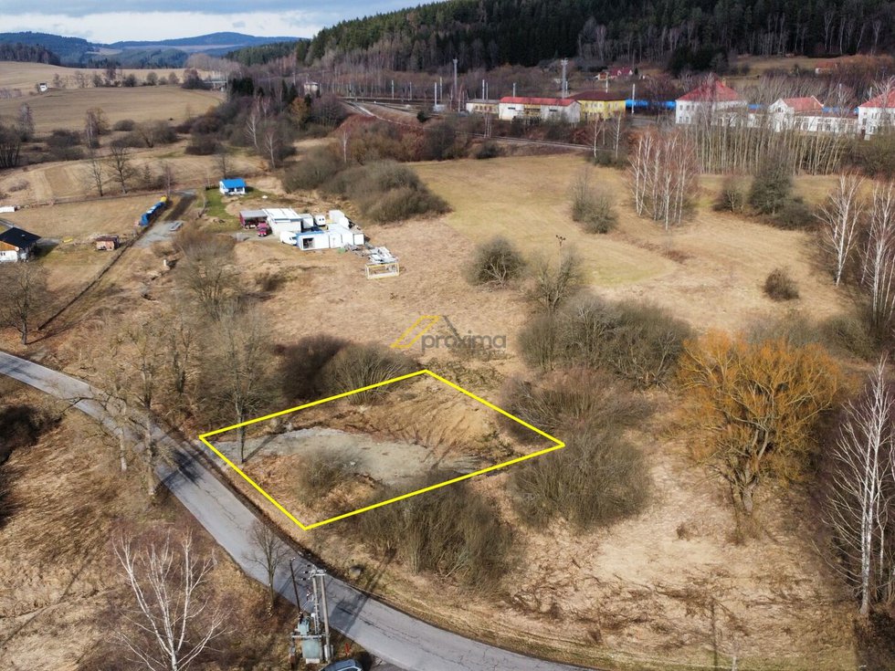 Prodej stavební parcely 1078 m², Horní Dvořiště