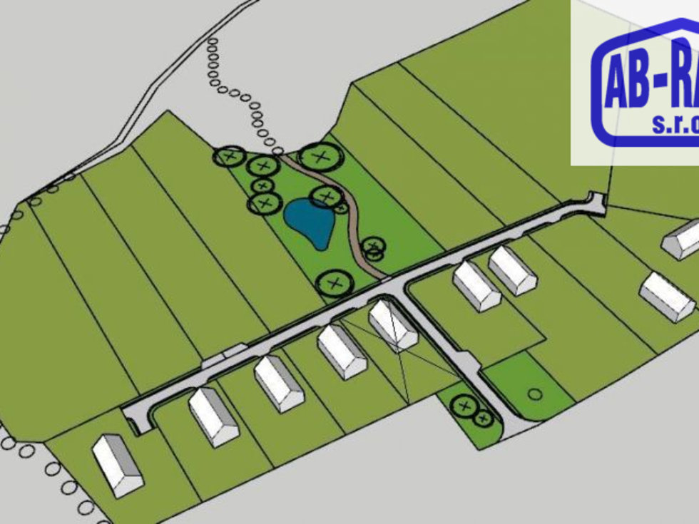 PRODEJ lokality 8 stavebních parcel v Nové Včelnic