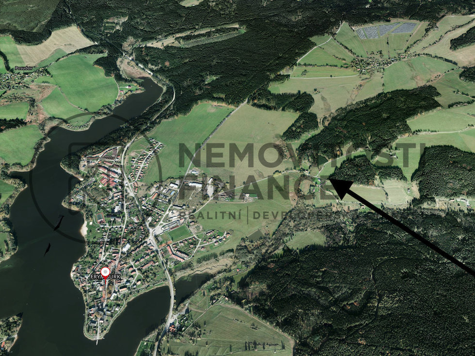 Prodej komerčního pozemku 16365 m², Frymburk