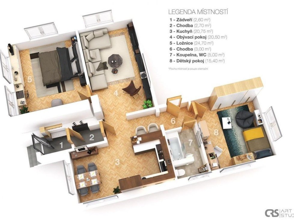 Prodej bytu 3+1 94 m², Ostroměř