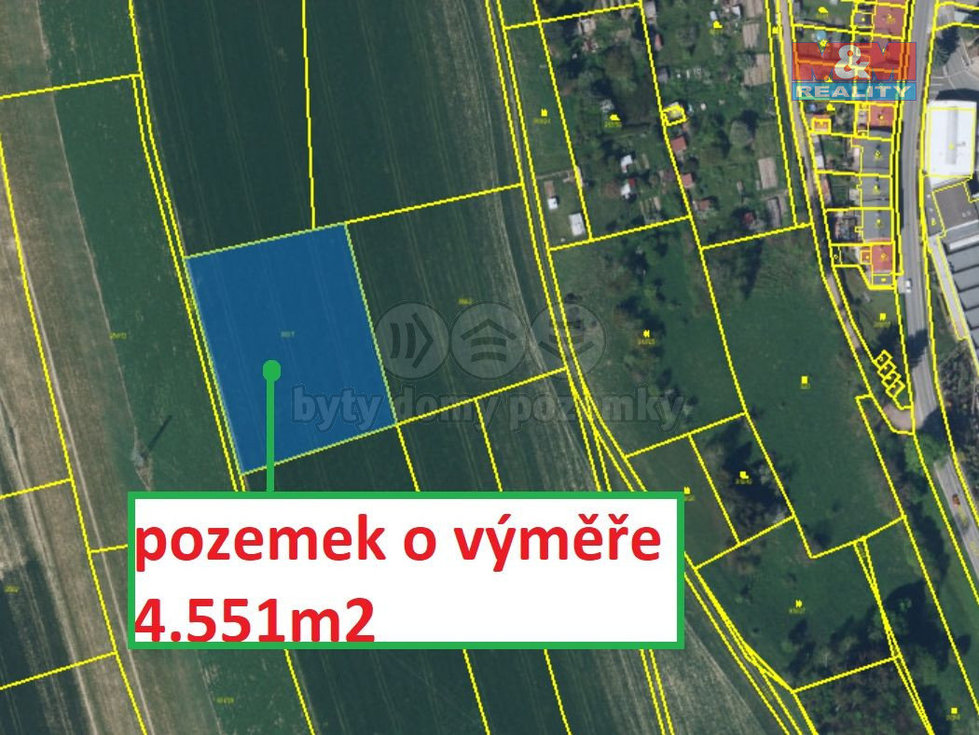 Prodej zemědělské půdy 4551 m², Police nad Metují