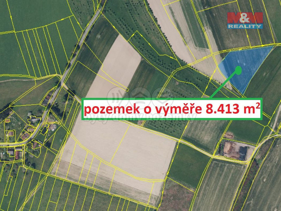 Prodej zemědělské půdy 8413 m², Machov