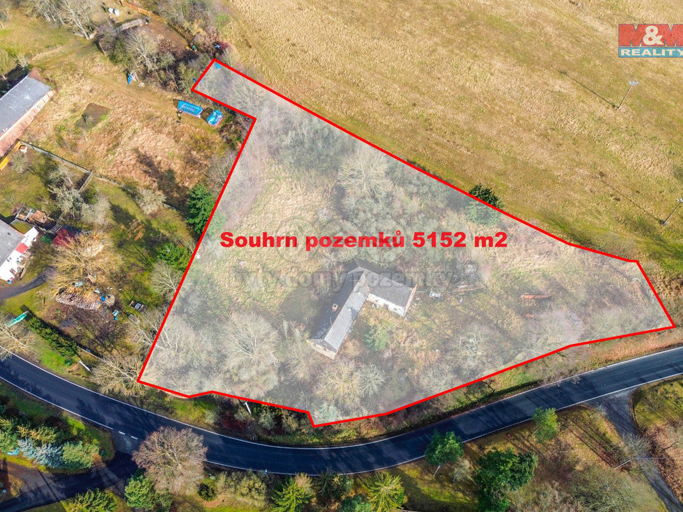 Prodej stavební parcely 5152 m², Štědrá