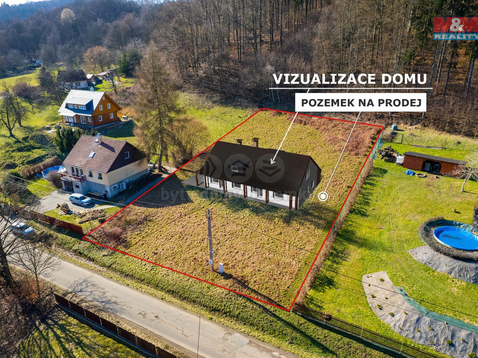 Prodej stavební parcely 2019 m², Slunečná