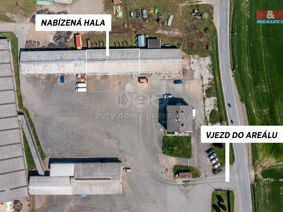 Pronájem skladu 346 m², Osek