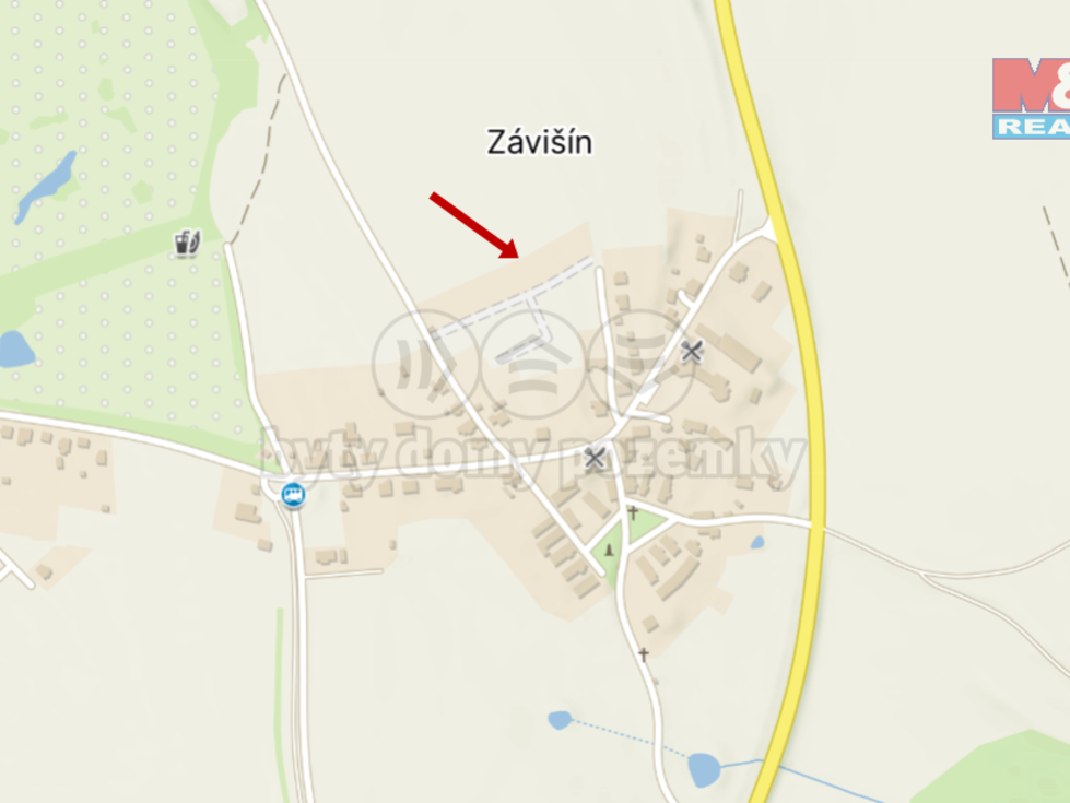 Prodej stavební parcely 530 m², Zádub-Závišín