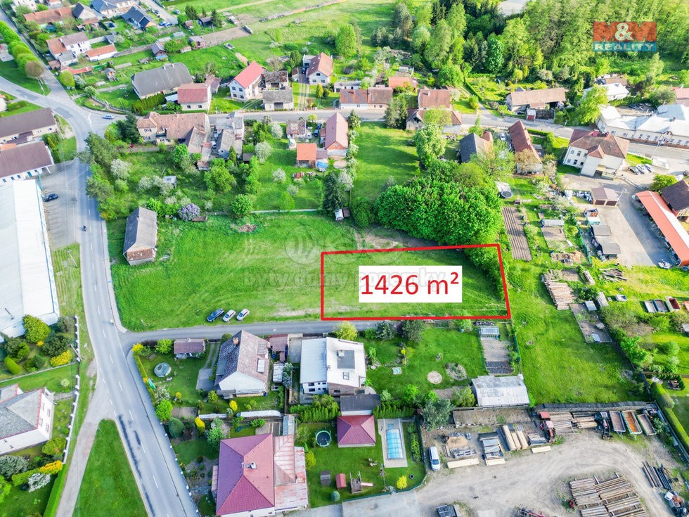 Prodej stavební parcely 1426 m², Čermná nad Orlicí