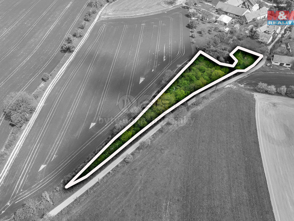 Prodej stavební parcely 2605 m², Vísky