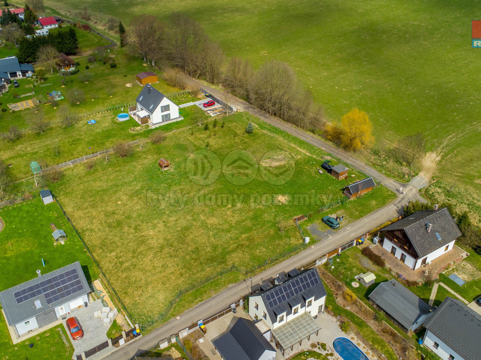 Prodej stavební parcely 780 m², Kunratice u Cvikova