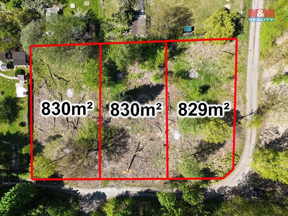 Prodej stavební parcely 829 m², Orlová