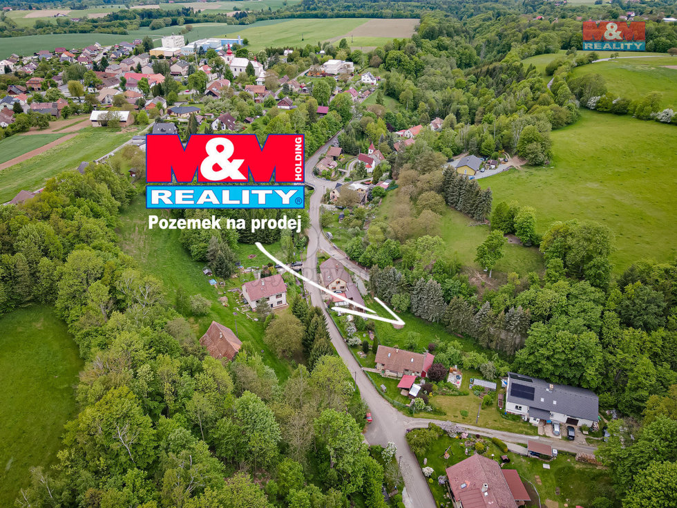 Prodej stavební parcely 1158 m², Dobré