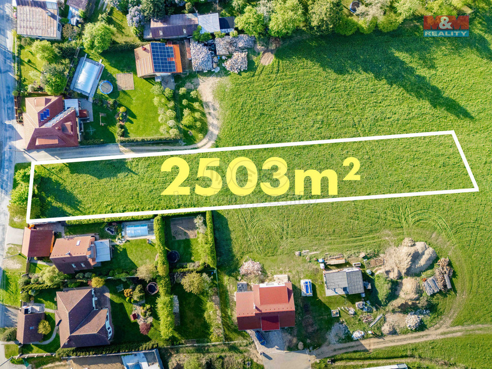 Prodej stavební parcely 2503 m², Křižanov