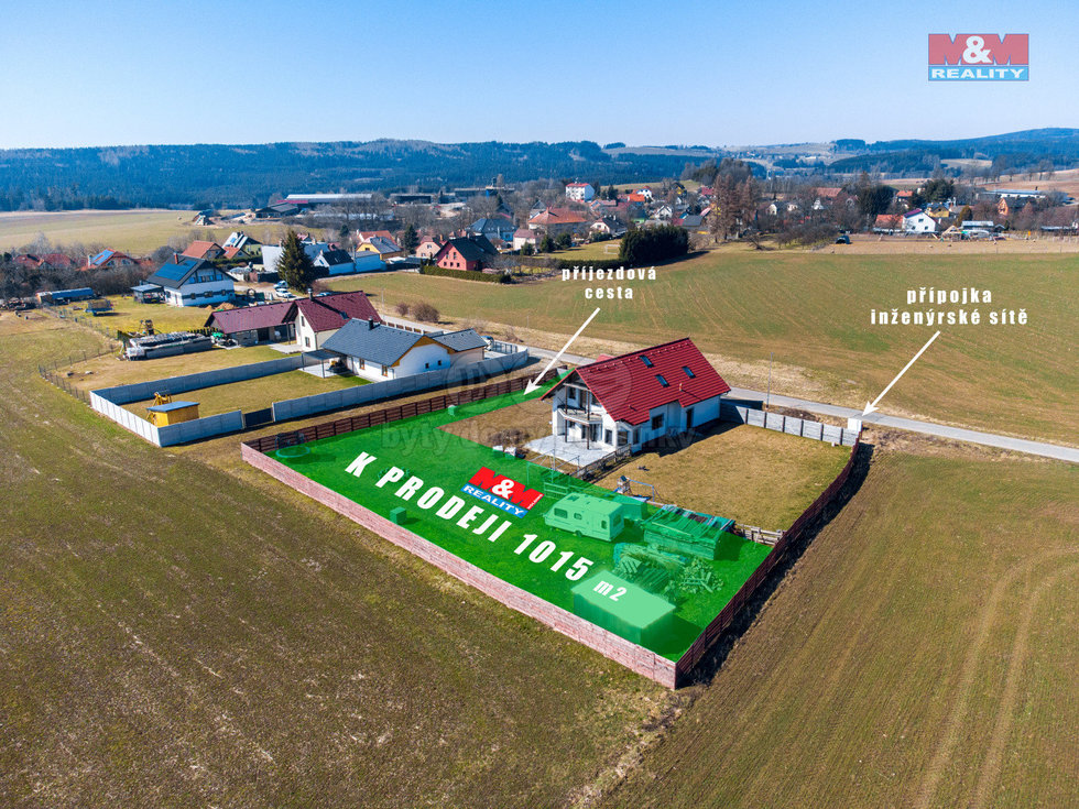 Prodej stavební parcely 1015 m², Bohuňov