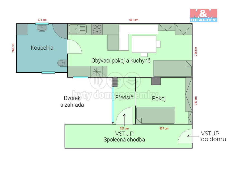 Pronájem bytu 2+kk 40 m², Brno