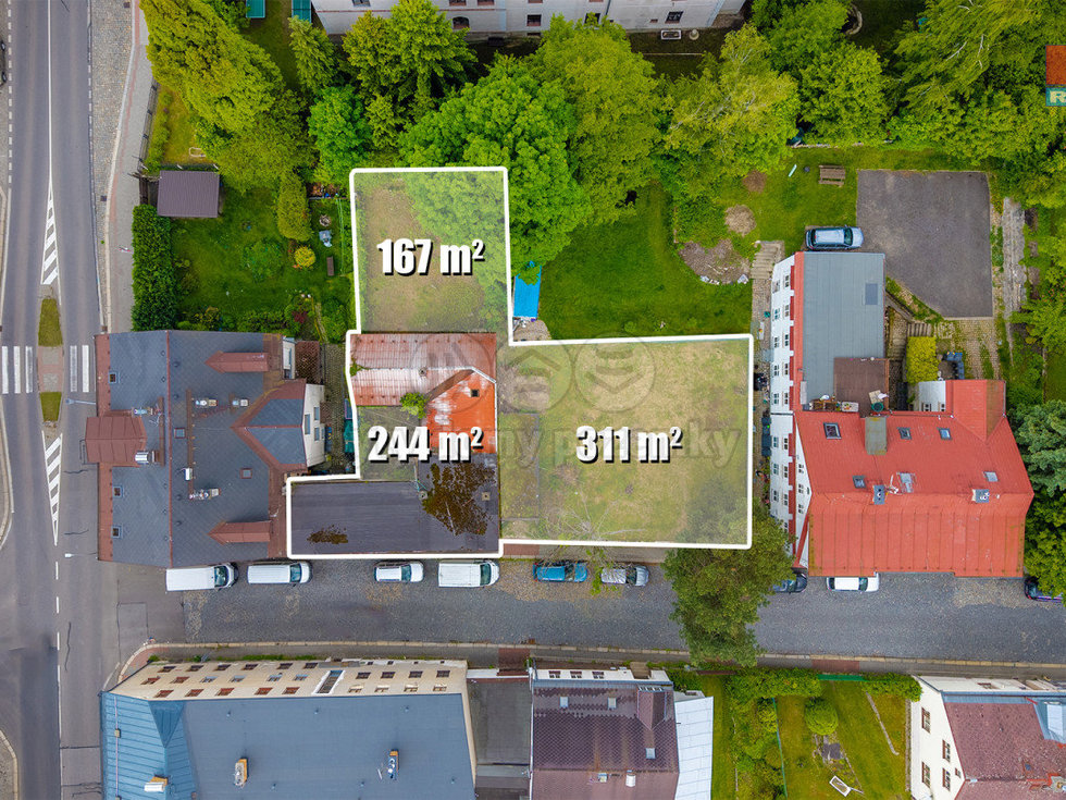 Prodej stavební parcely 722 m², Jablonec nad Nisou
