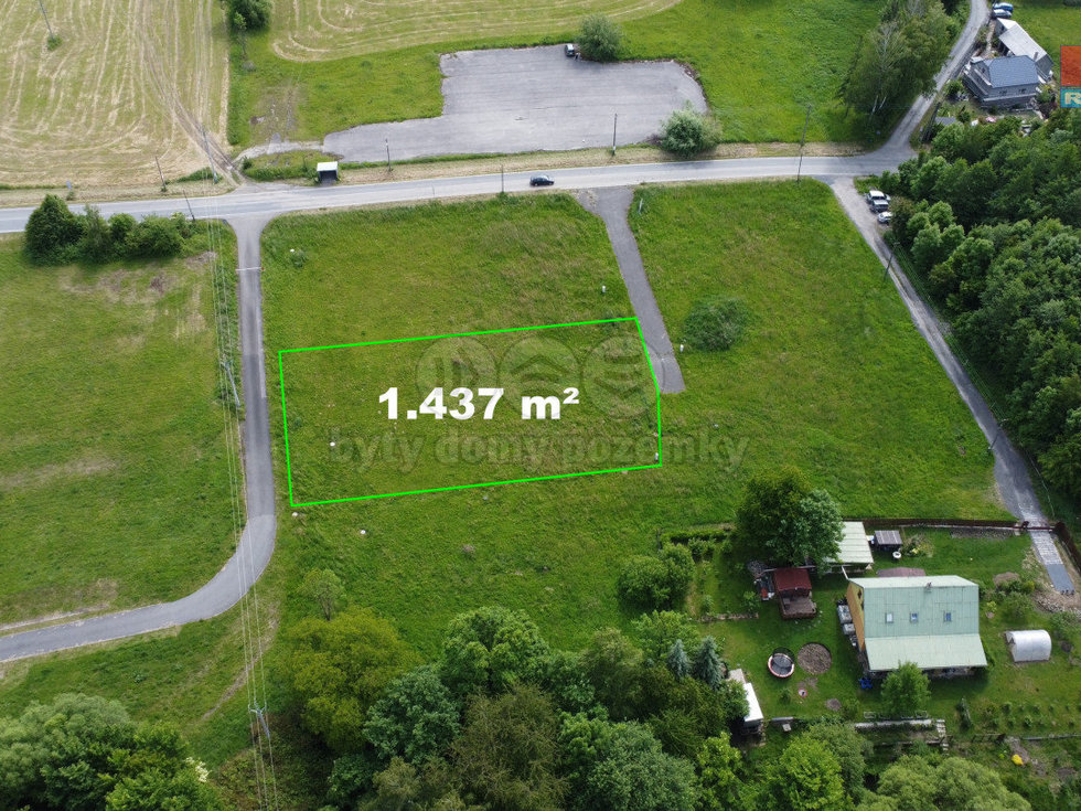 Prodej stavební parcely 1437 m², Horní Bludovice