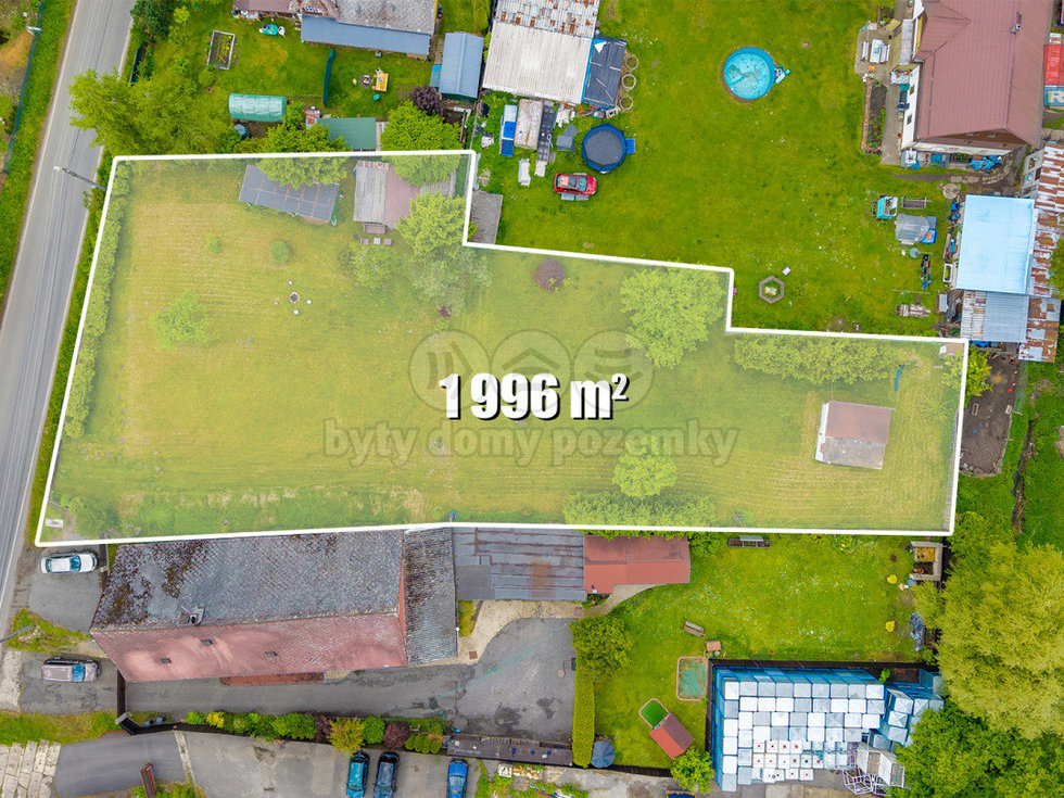 Prodej stavební parcely 1996 m², Česká Lípa