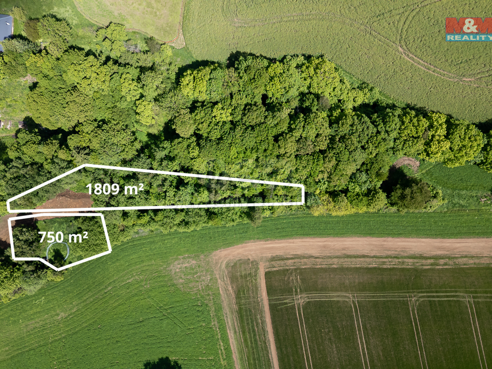Prodej stavební parcely 2559 m², Třebařov