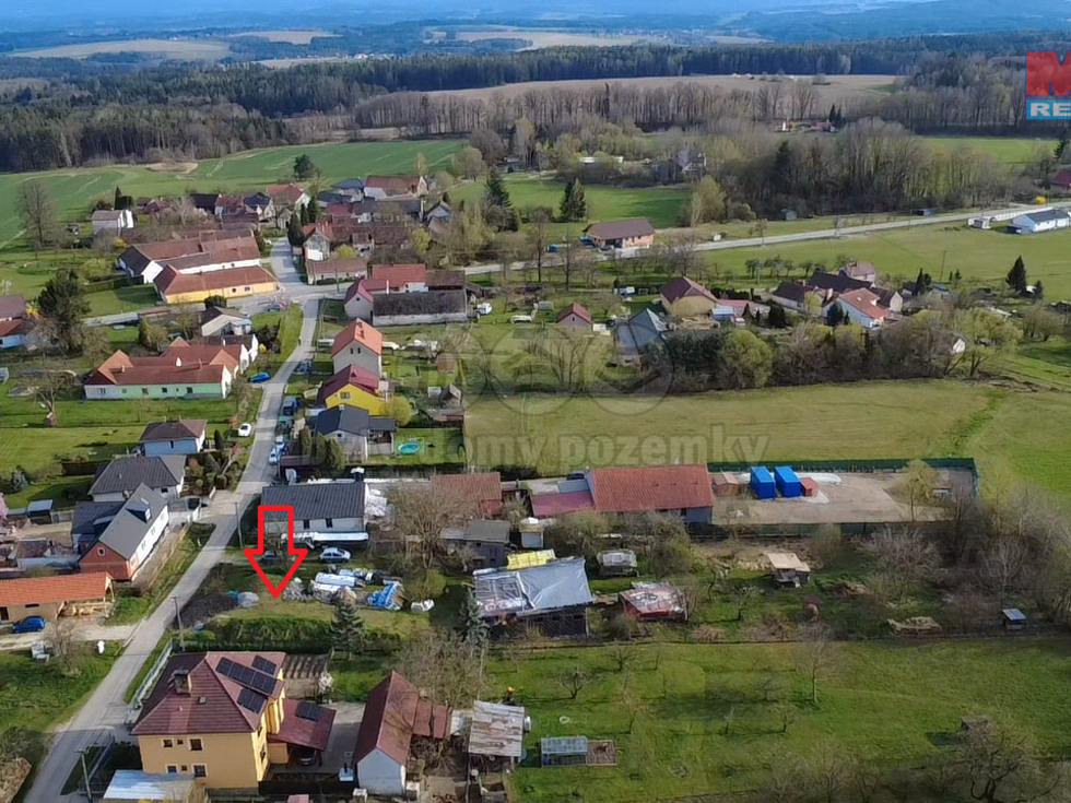 Prodej stavební parcely 820 m², Borovany