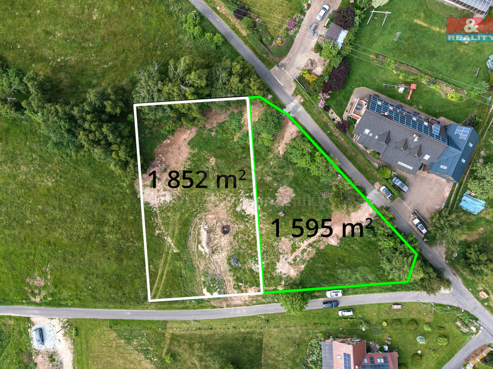 Prodej stavební parcely 1852 m², Tisá