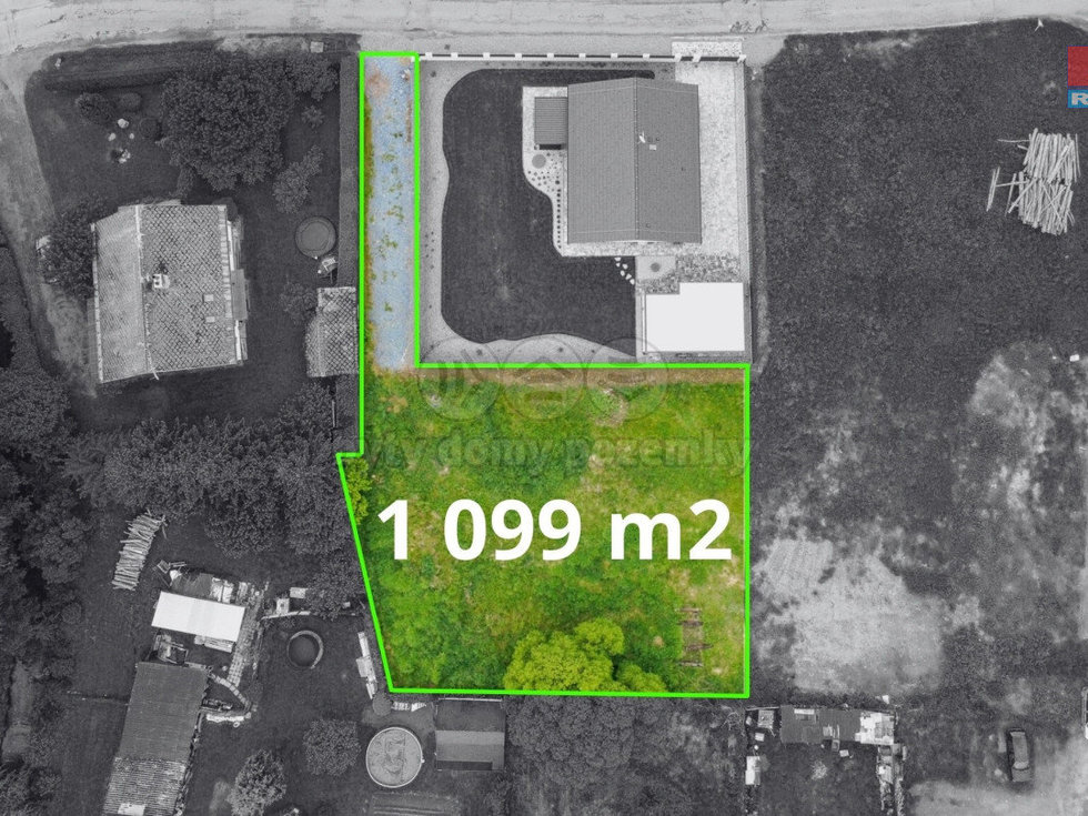 Prodej stavební parcely 1099 m², Sobotín