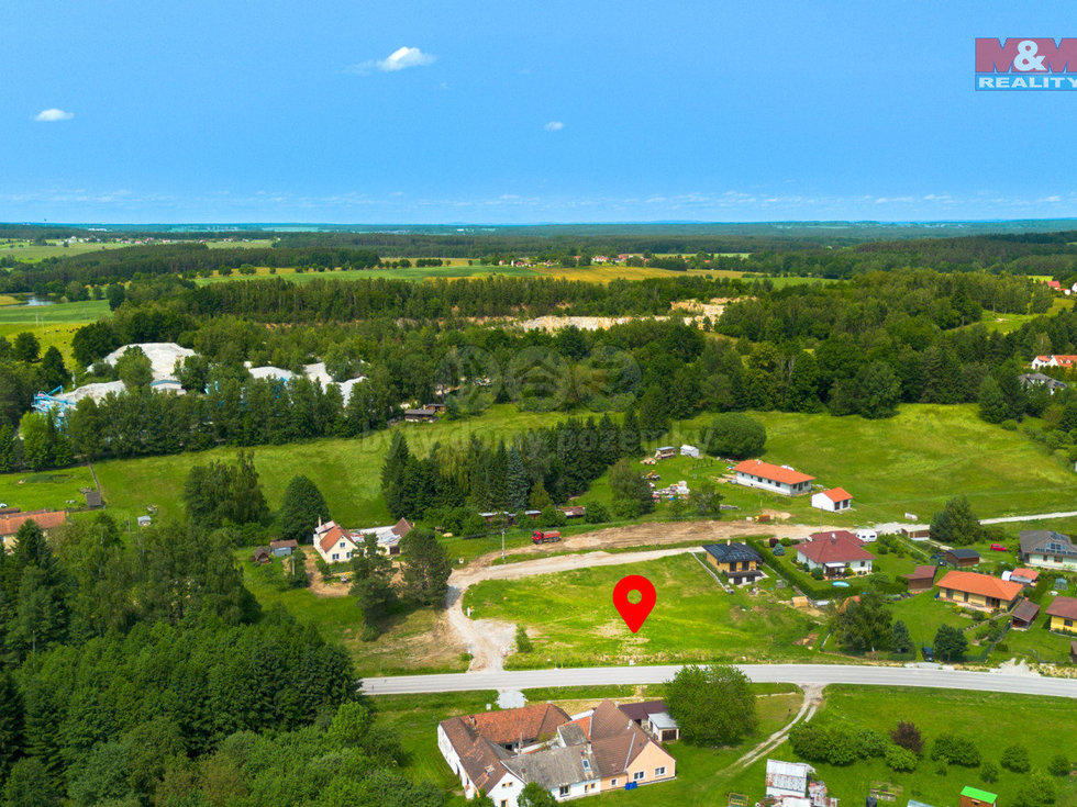 Prodej stavební parcely 1484 m², Trhové Sviny