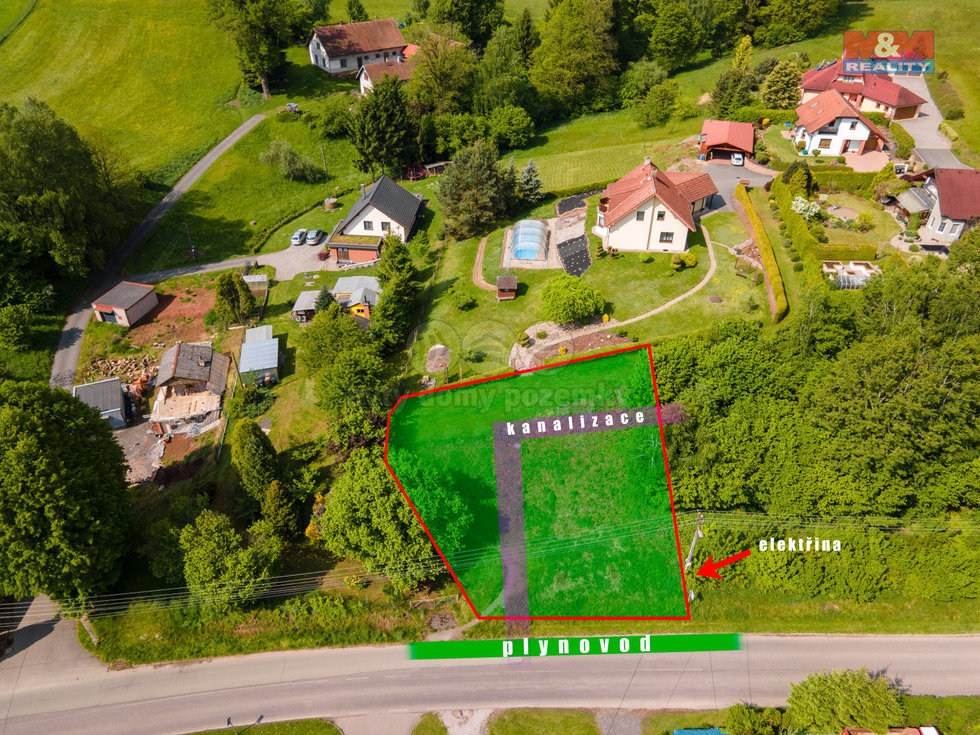 Prodej stavební parcely 601 m², Hnátnice