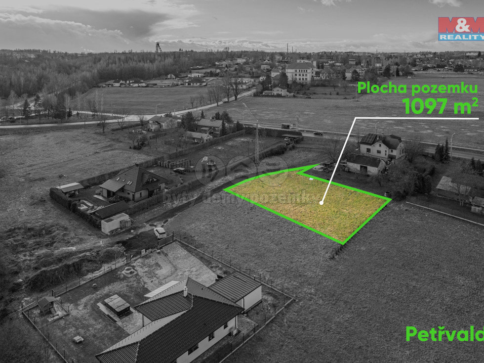 Prodej stavební parcely 1097 m², Petřvald
