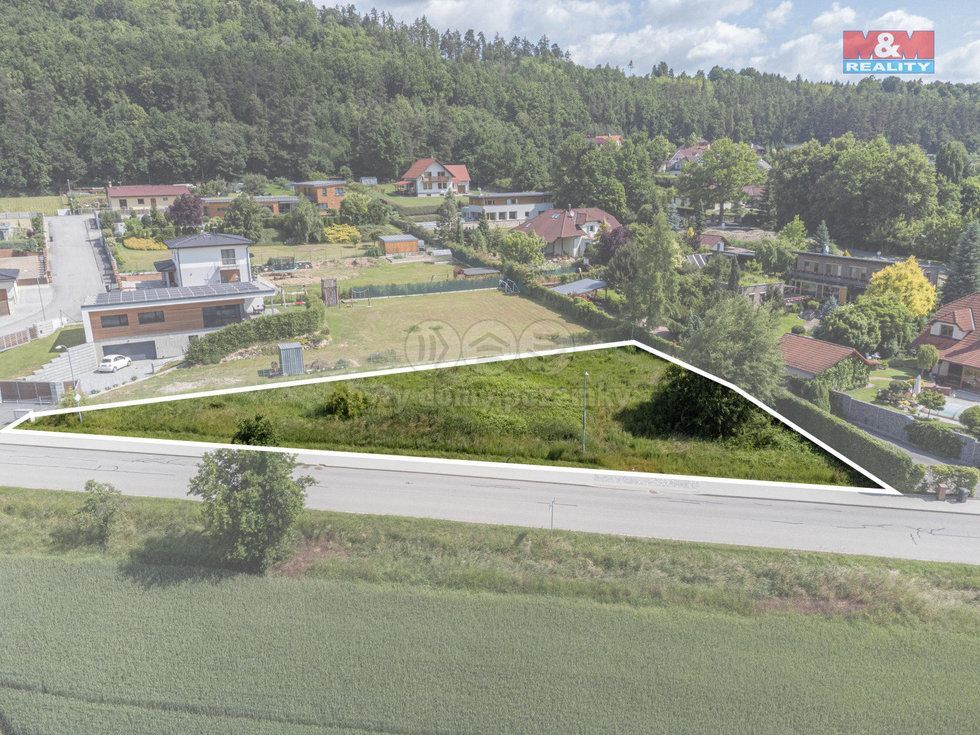 Prodej stavební parcely 1204 m², Strakonice
