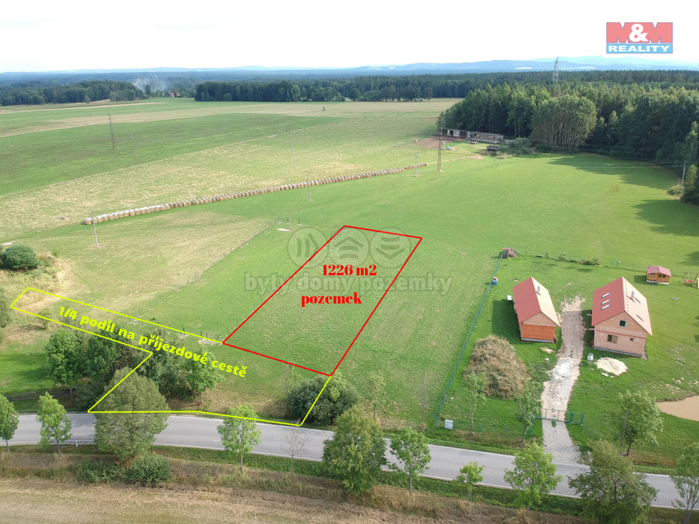 Prodej stavební parcely 1226 m², Suchdol nad Lužnicí