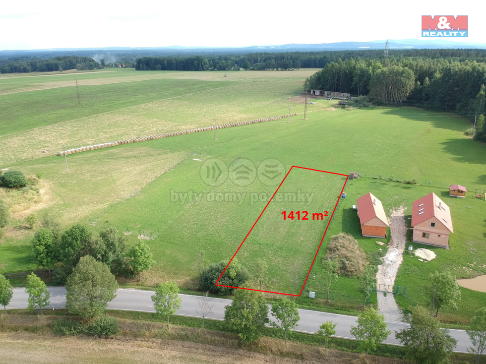 Prodej stavební parcely 1412 m², Suchdol nad Lužnicí