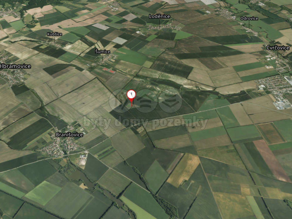 Prodej zemědělské půdy 41373 m², Šumice